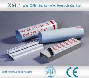 Geprägte transparente Schutzfolie aus Polyethylen